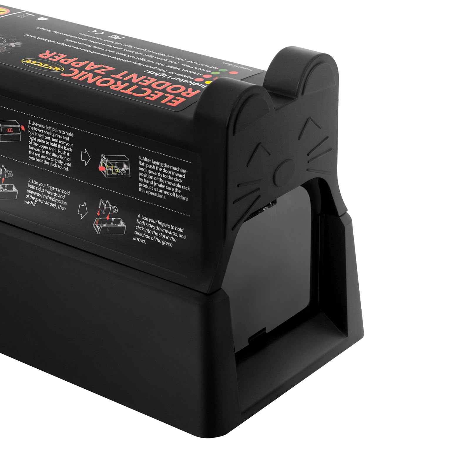 Elektryczna pułapka na myszy 220 V wielokrotnego użytku, profesjonalna pułapka na myszy Dry Batteries, adaptery, do użytku wewnątrz i na zewnątrz