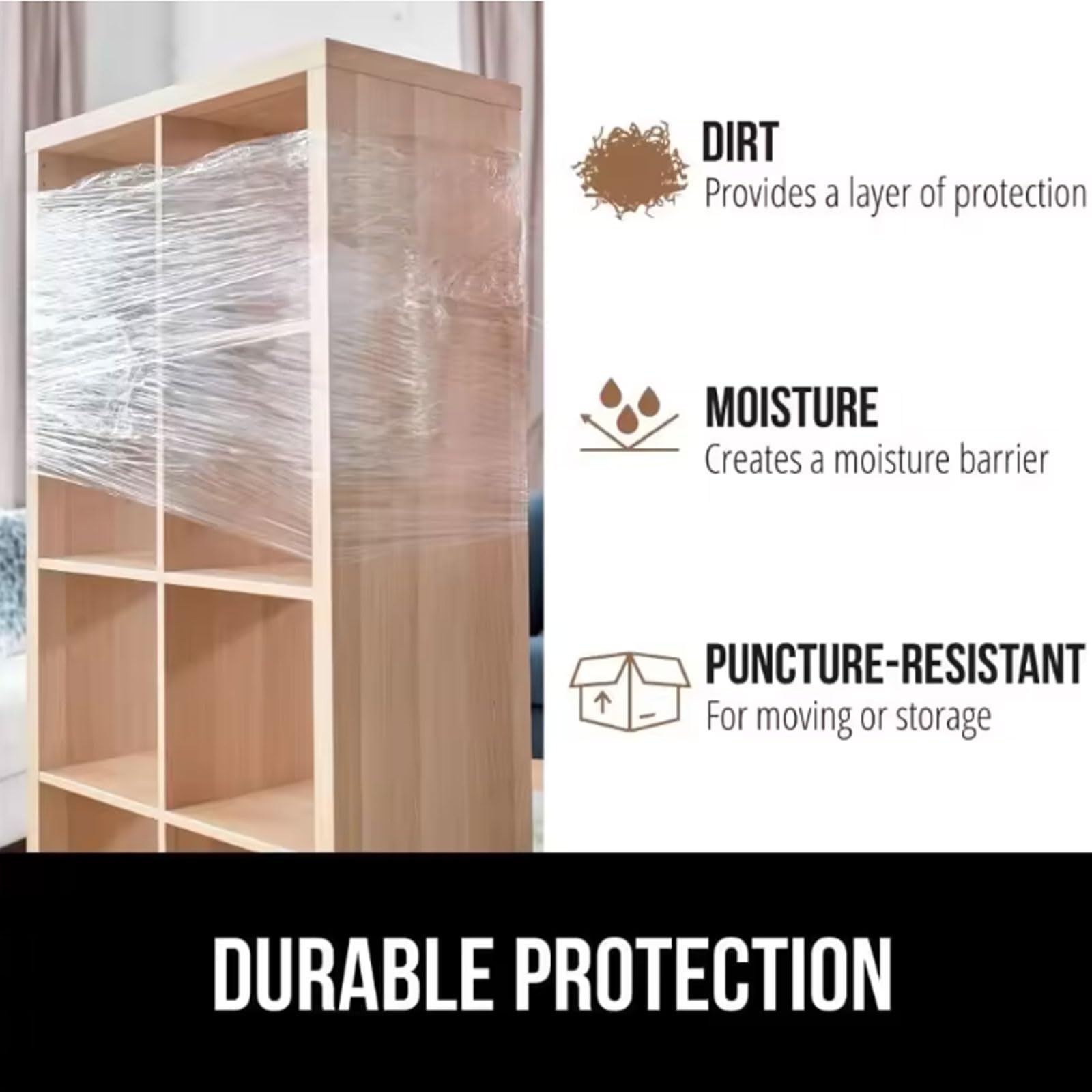 Film Estirable Transparente Film para Palets 450/710m, Rollos de Film Embalaje Manual 20µm 75/100 cm de Ancho, Film de Mudanza Film de Plástico para Muebles, Cajas y Artícu(Size:2 pack - 100cm x 710m)