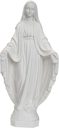 THE FAITH GIFT SHOP Nuestra Señora de Gracia - María Milagrosa TodoVirgen La Milagrosa Blanca 12 pulgadas