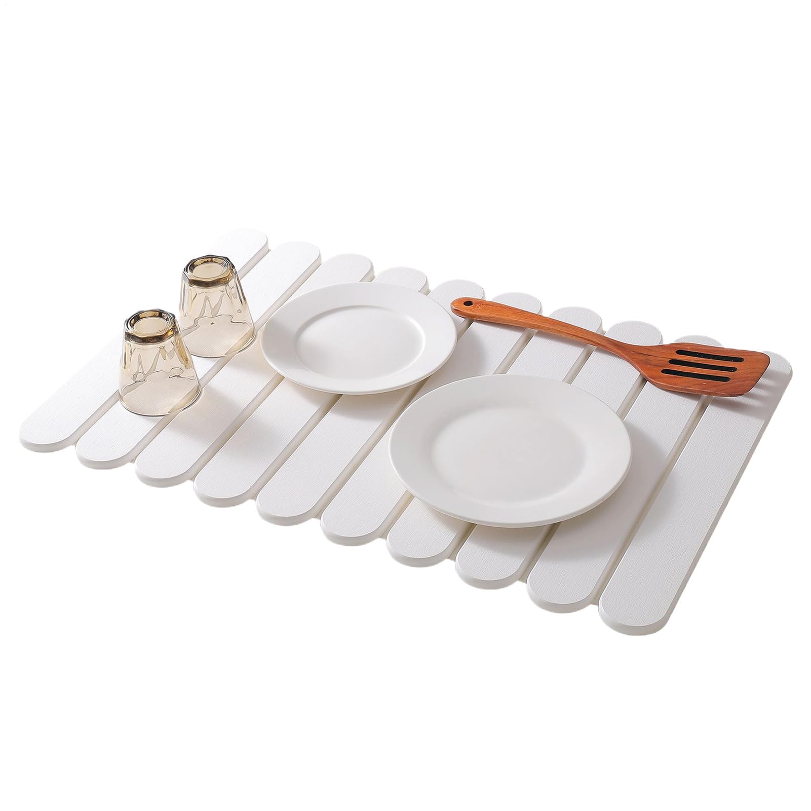 Tapis Séchage Vaisselle Séchage Rapide Design Pliable Absorption