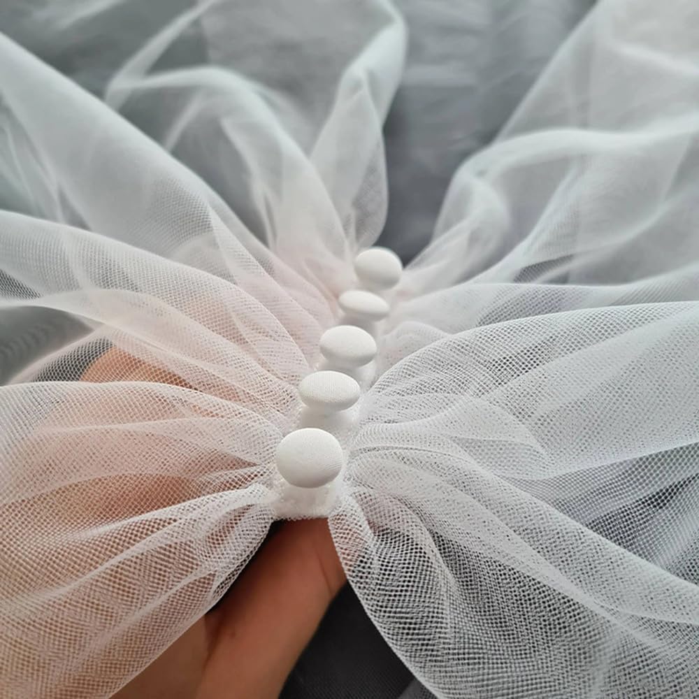 étole pour femme - Boléro blanc - Manteau en dentelle - Robe de mariée - Écharpes de mariage - Fauteuil enveloppant - Chaise de mariée - En tulle amovible - Épaules dénudées - Robe de soirée