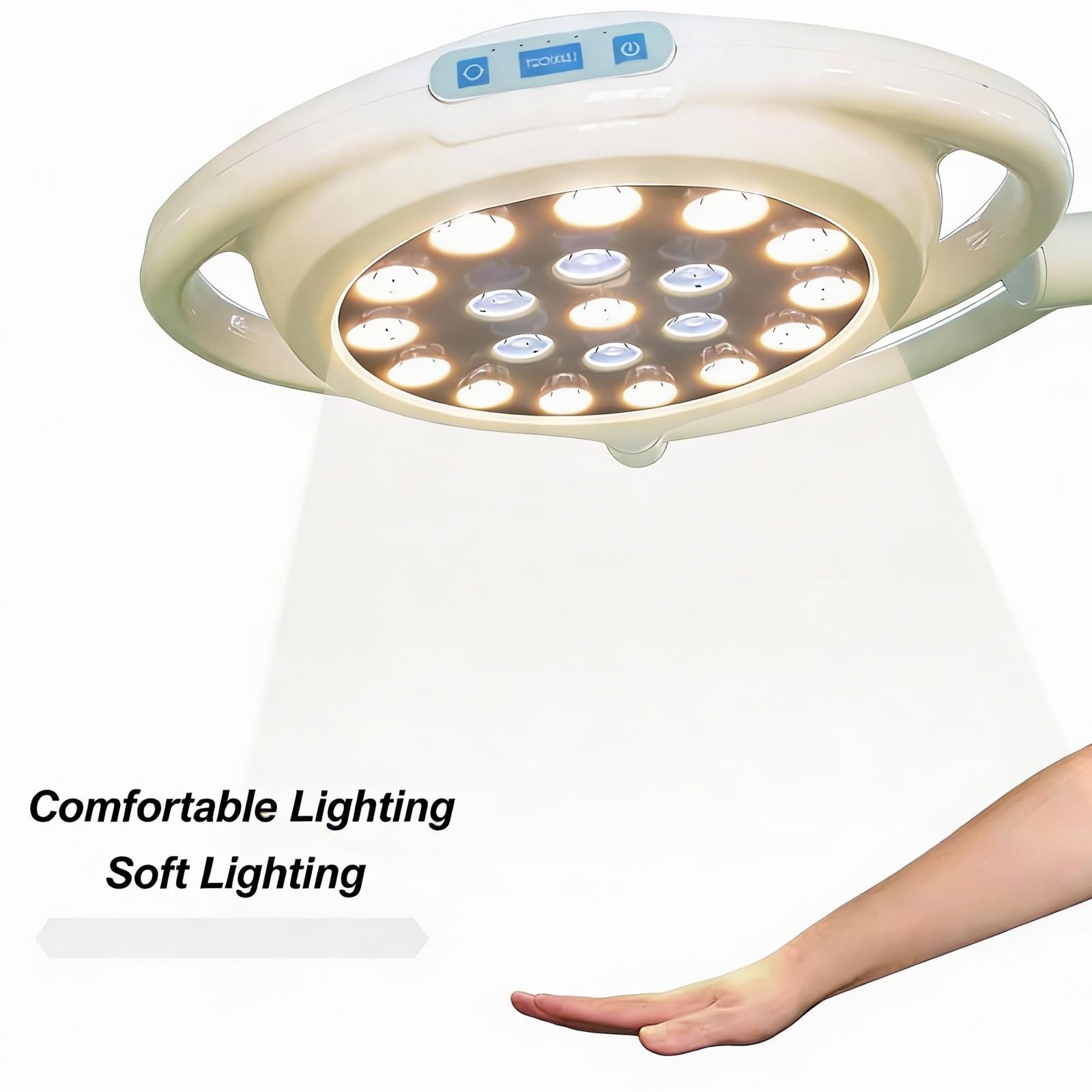 Mobilna Lampa Medyczna LED Bezcieniowa z Regulacją Oświetlenia w Zakresie 360°, Pięciostopniową Regulacją Natężenia Światła, Lampa do Badań Chirurgicznych i Stomatologicznych