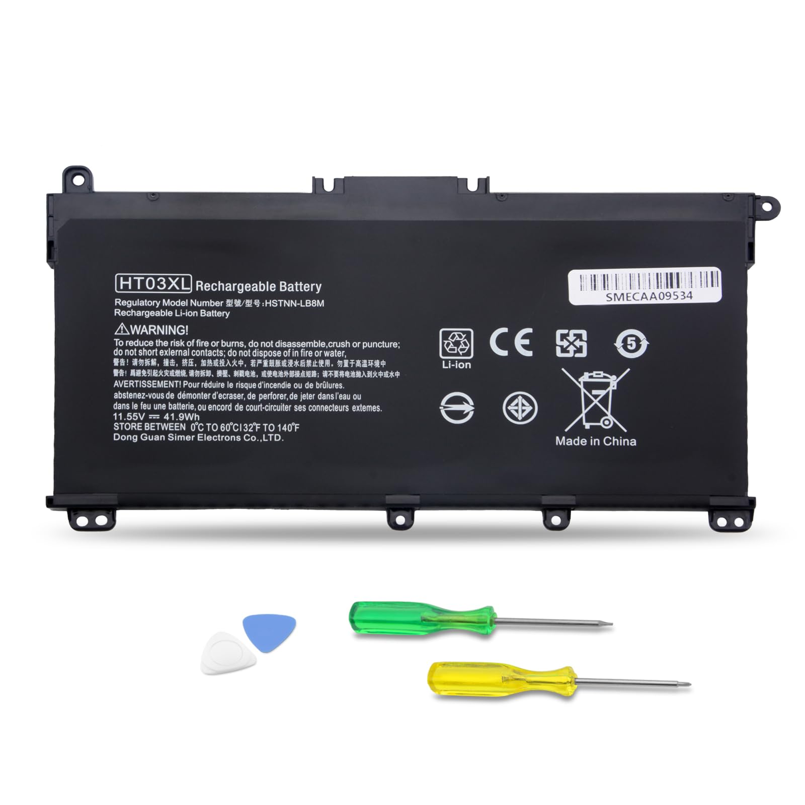 JEIBAO HTO3XL Laptop Battery Replacement for HP Pavilion 14 15 14-CE0025TU 15-CS0037T HSTNN-LB8L1 L1421-421 HSTNN-LB8M 17 15-CS 15-DA 15-DB 15-DW 15-CS0053CL 15-DW0033NR L11119-855(11.55V/41.9Wh)