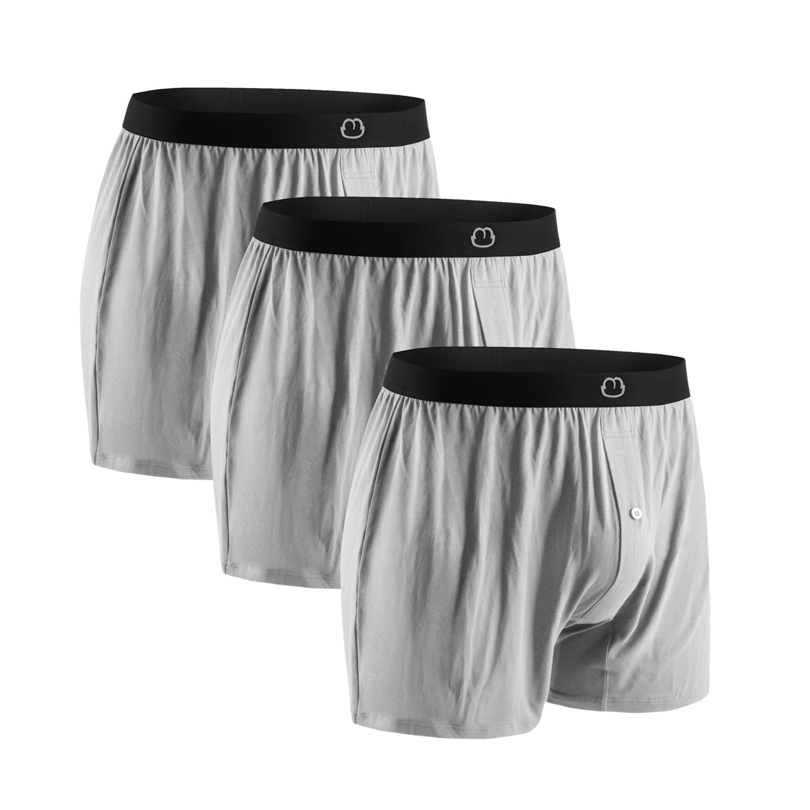 MORNIUNDERMens Boxers Short 3 Pack Bamboo Boxers for Men Soft Comfortable Breathable Underwear