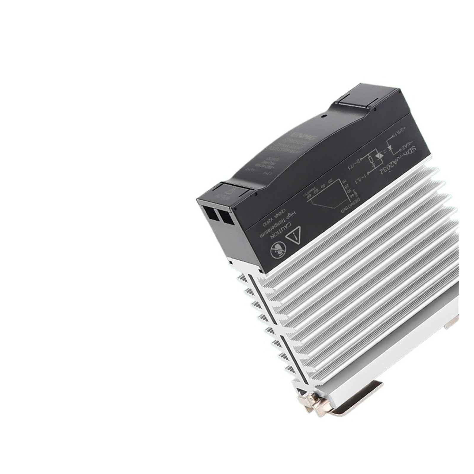 Relé de Estado sólido SDR25A2032 SSR 25A 5/12/24VDC Control 220VAC Carga Montaje en Carril DIN optoacoplador Aislamiento Mejorado Diss de Calor(SDR25D6132)
