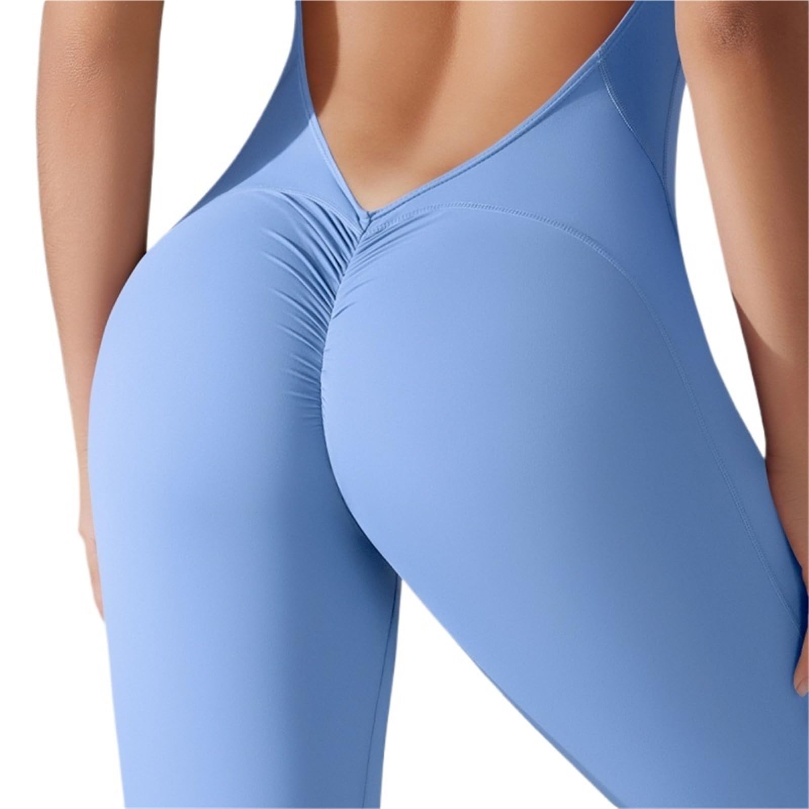 Mono de yoga ajustado una pieza con tacto nude for mujer 25