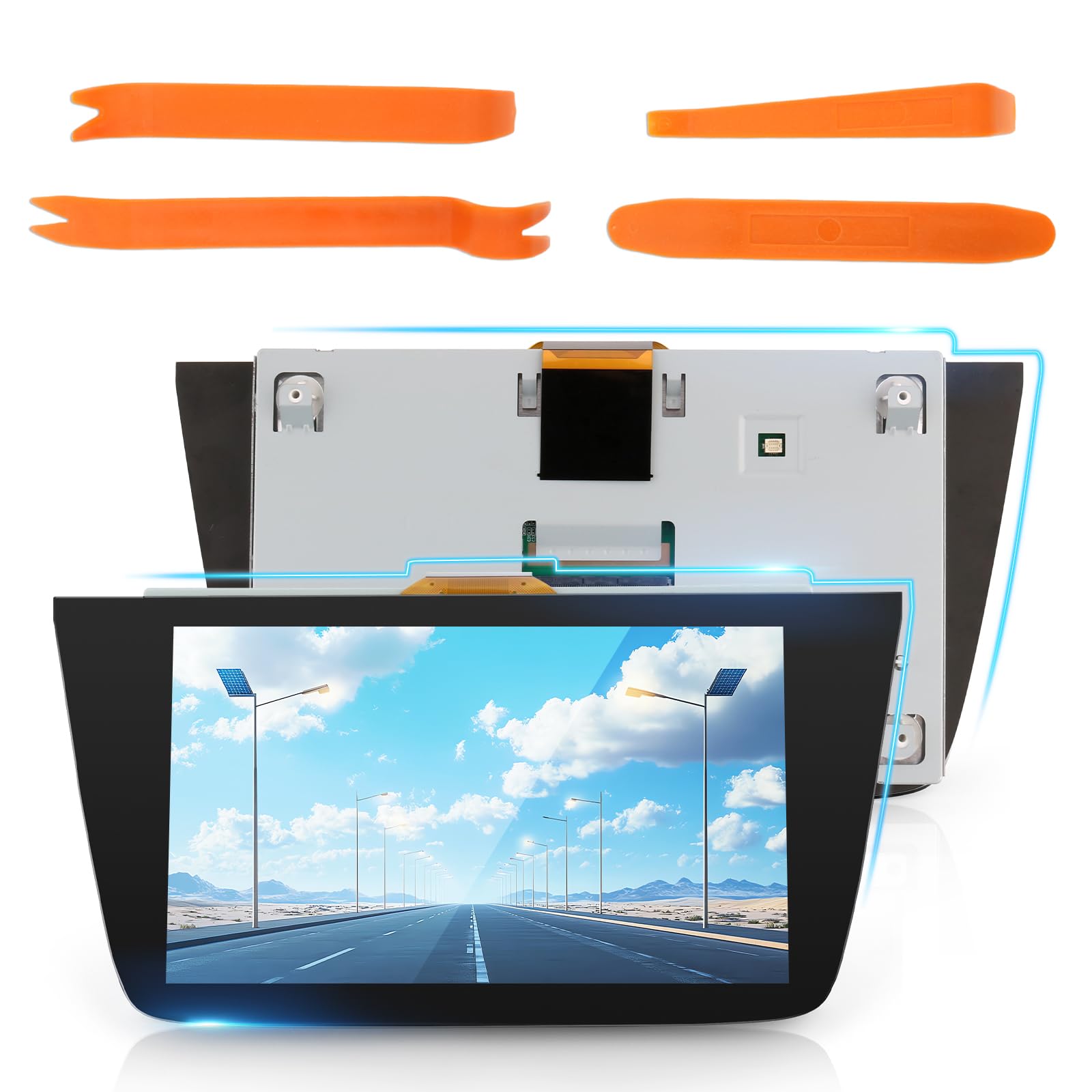 LQ080Y5DZ10 Écran pour Opel Astra K MK7 2015-2020 Écran LCD pour Navi 900 Écran Tactile LCD avec Outils XX