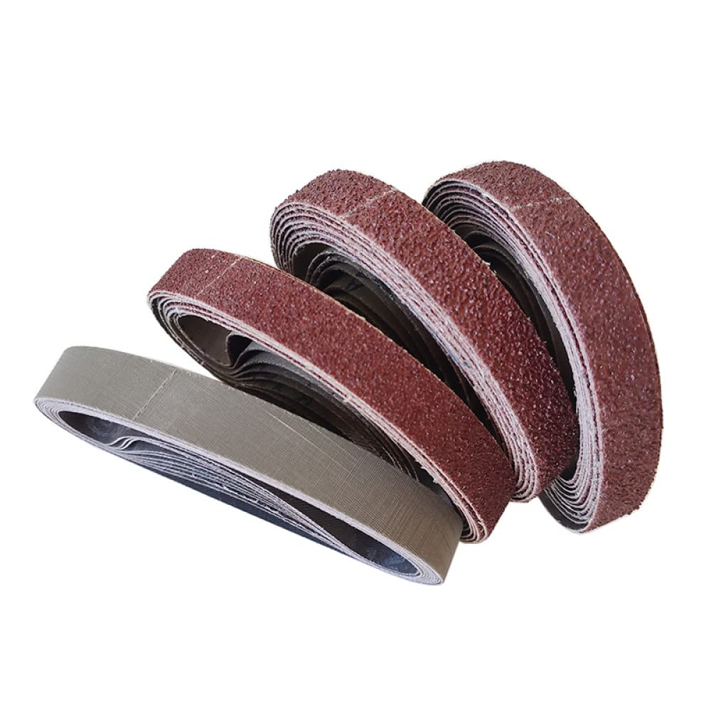 Nastri abrasivi 340mm * 18mm P36 - P2500 Nastro abrasivo per schermo abrasivo per legno Morbido metallo Levigatura Lucidatura Nastro abrasivo Sabbia 1/3 pezzi, 120, 3 pezzi