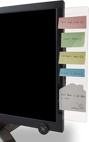 MINSA Moderna multifunción panel lateral de acrílico transparente blocs de notas tableros de mensajes tableros adhesivos para pantalla de