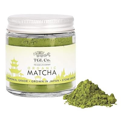 TGL Co. Japanese Organic Matcha Green Tea Powder – 25g – Ceremonial Grade, Stone-Ground – Premium Green Tea Powder for L