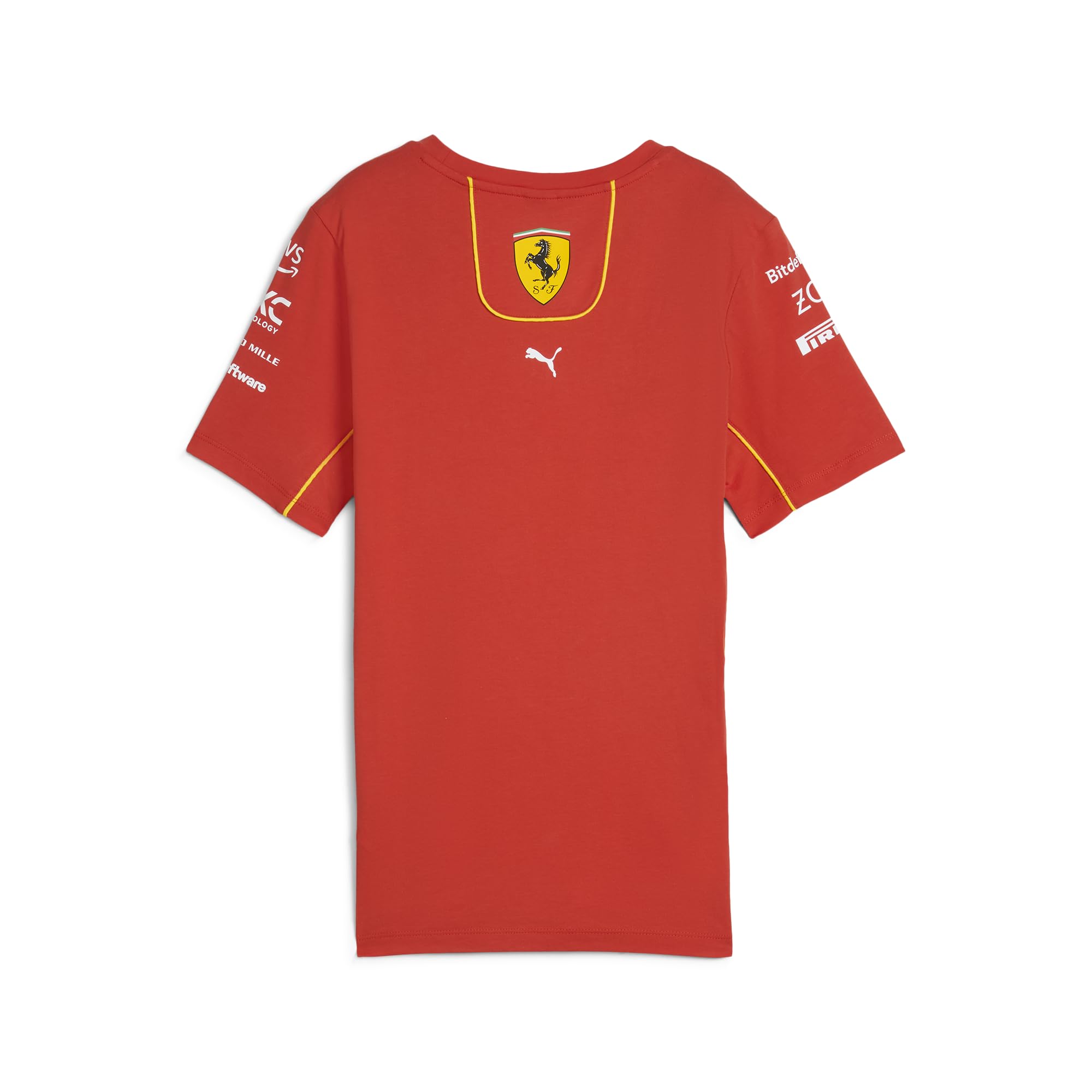 PUMA Camiseta del Equipo Scuderia Ferrari 2024 para Mujer - Rojo Quemado - Tamaño: