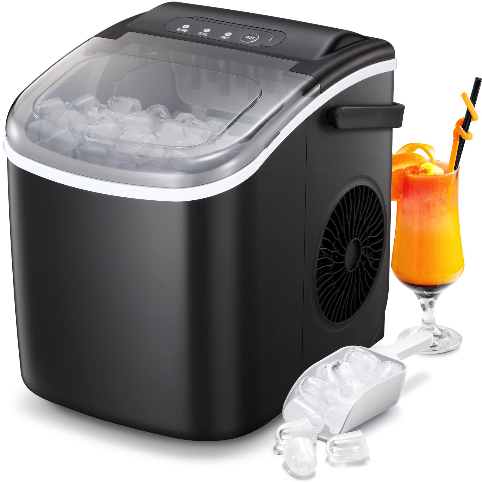 により ZAFRO Countertop Ice Maker Machine， Portable Compact Ice Cube Maker
