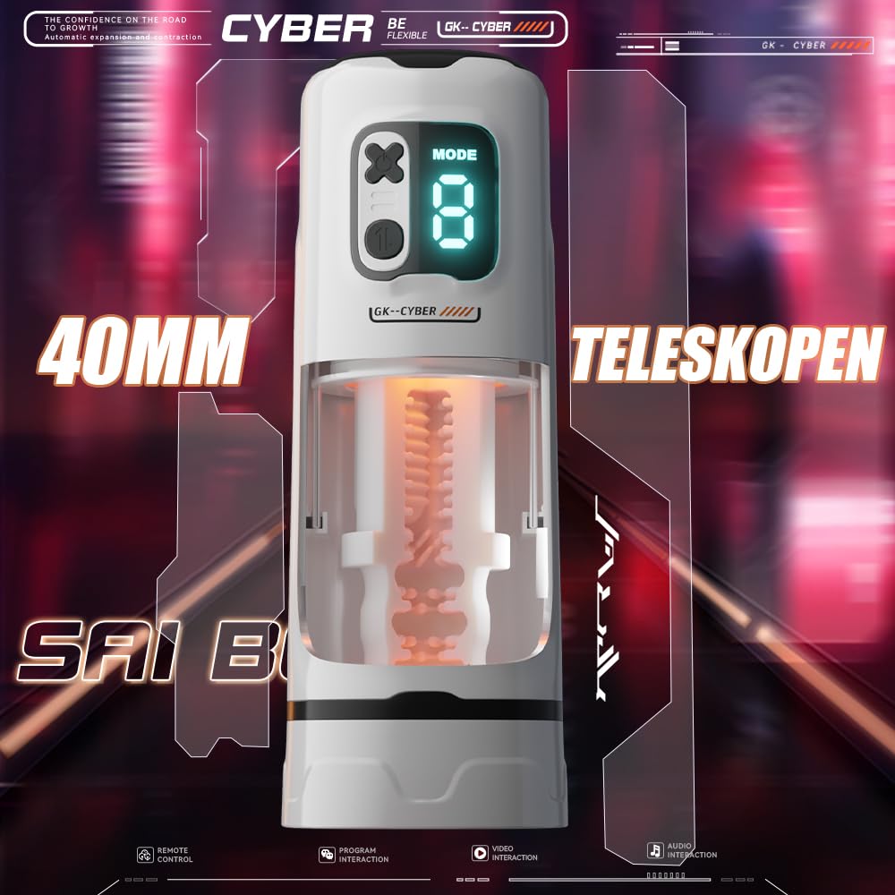 Masturbieren für Männer Elektrisch mit 9 Stöße & Vibrationmodi, 3D Taschenmuschi Blowjob Masturbatoren, Penis Vibrator Trainer für die Männer APP Sexspielzeug