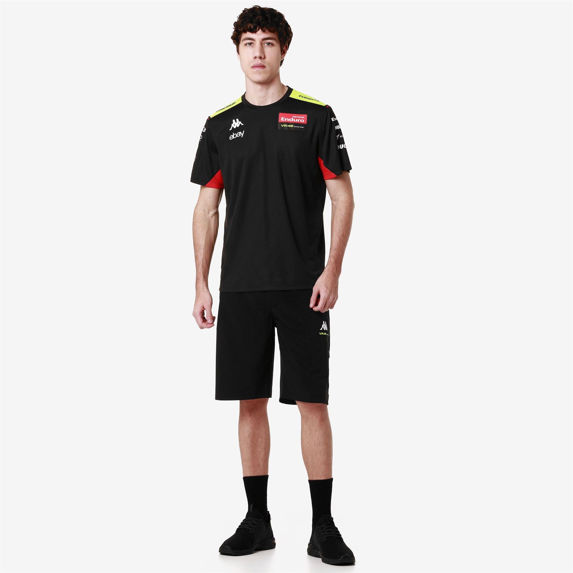 Kappa Unisex Vr46 Team Pertamina T-Shirt (1er Pack)