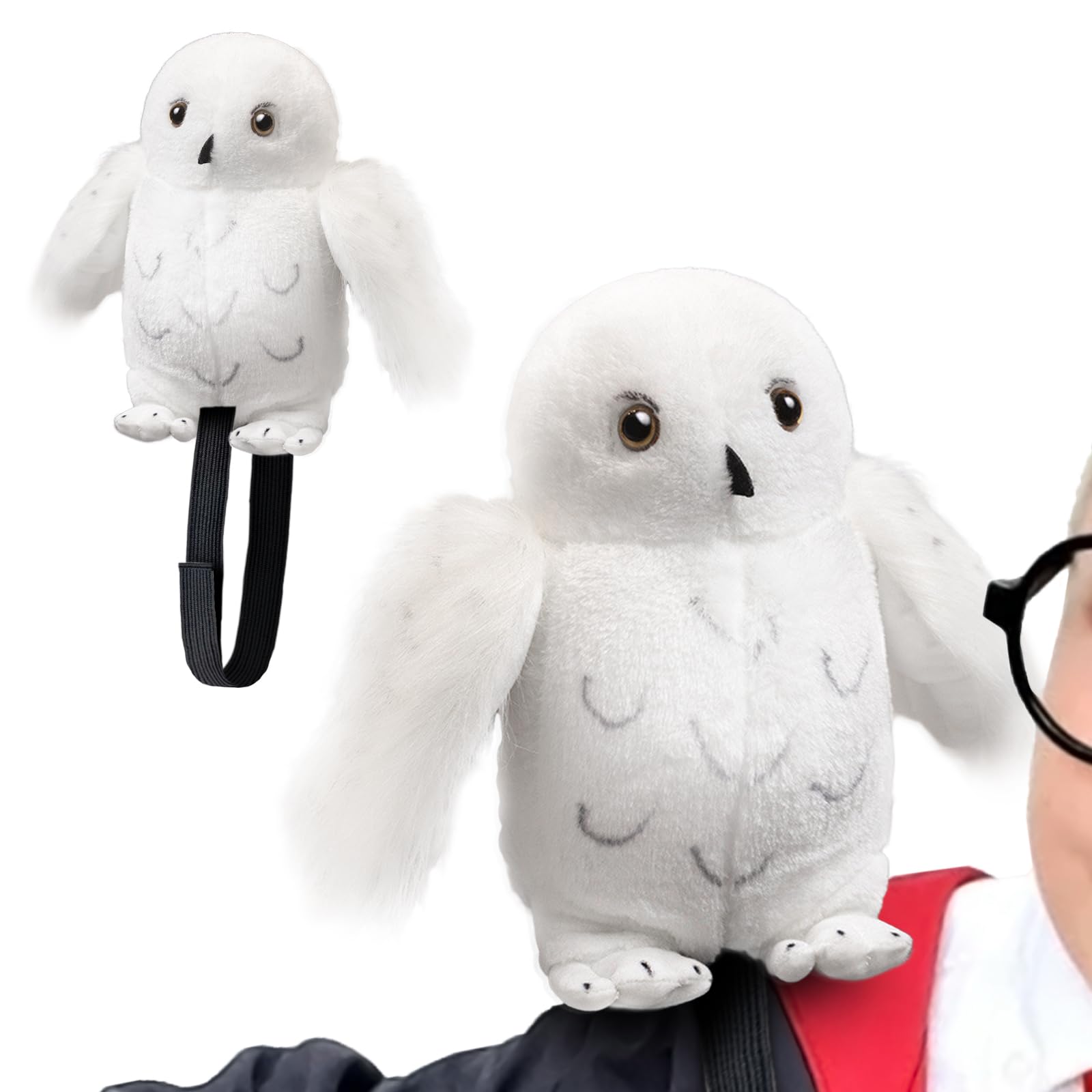 UywgaunUywgaun Wizard Costume Accessories Snowy Owl Plush Stuffed Animal Halloween Accessories Cosplay Accessories Halloween Party Supplies Toys for Kids