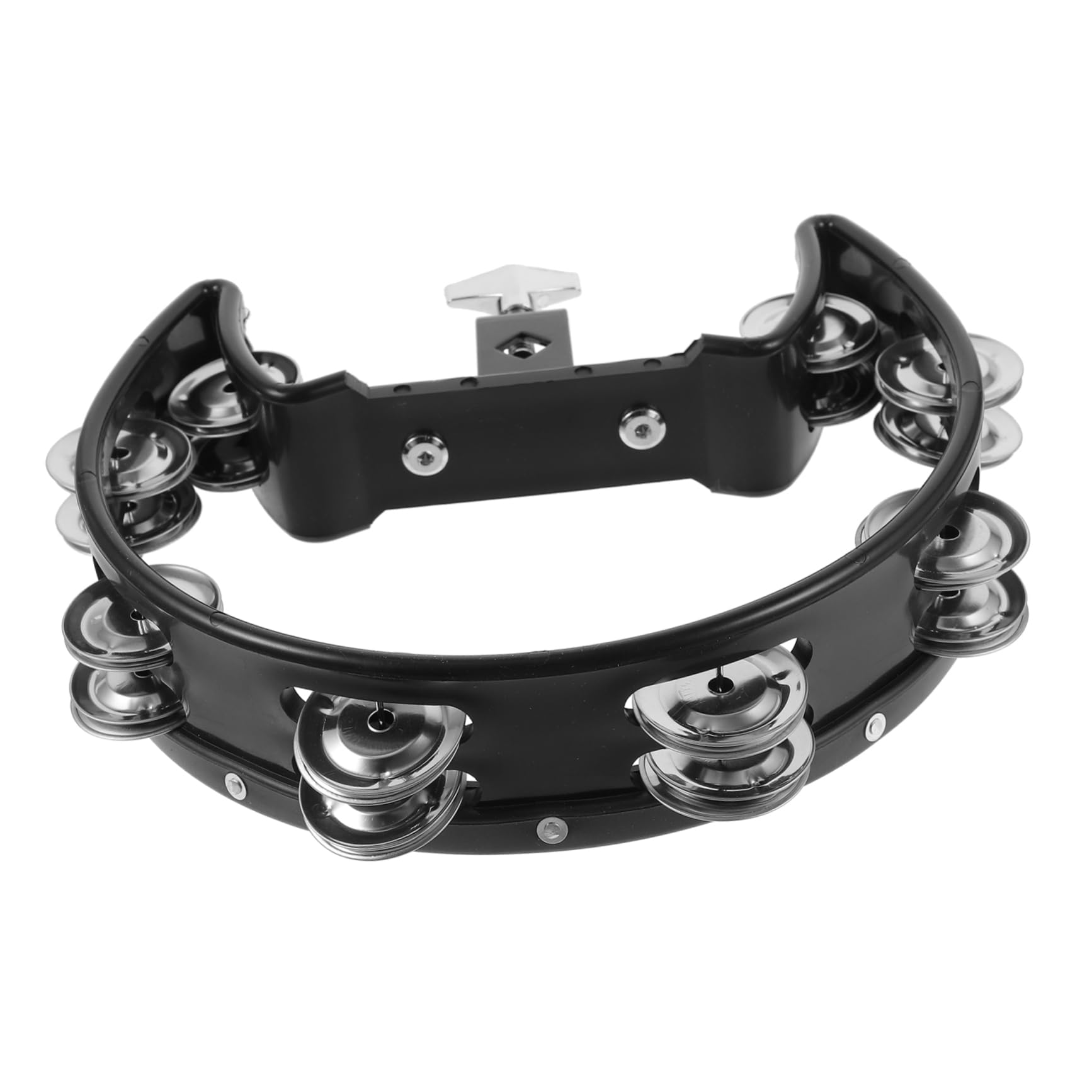 Yardwe Outdoor Handheld Bell Tambourine Percussion Instrument Educational Plaything for Music Learning and Coordination Development present Choice