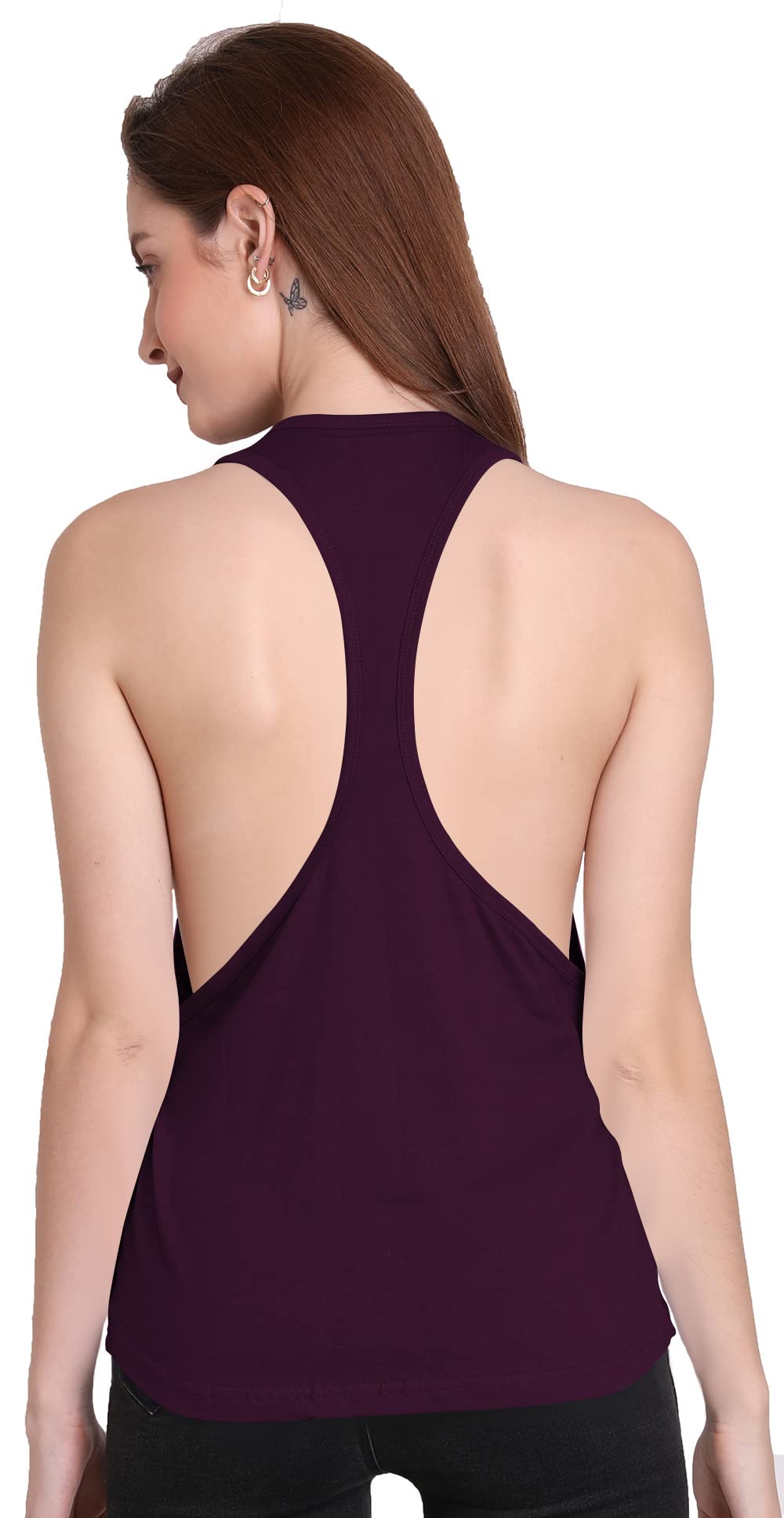 the blazze Women's Sleeveless Loose Fit Racerback Yoga Workout Tank Top-picture-42
