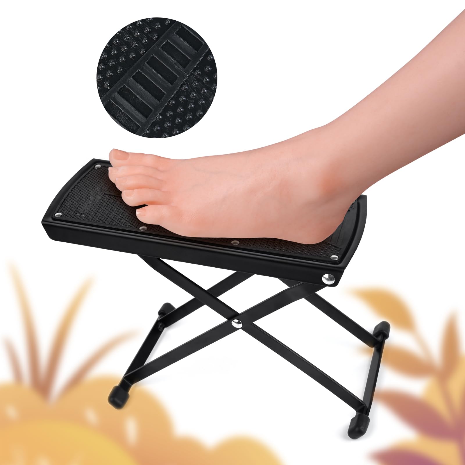 KADS Poggiapiedi per pedicure con separatore per dita, poggiapiedi regolabile facile a casa