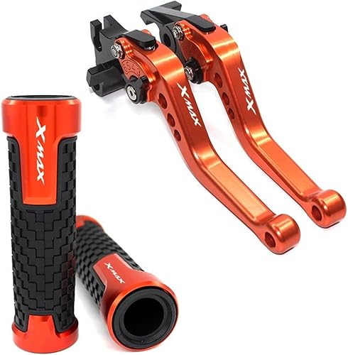 Miniatura 6 de Para Yamaha Xmax 250 300 400 Xmax X-MAX 250 300 400 motocicleta CNC ajustable embrague palanca de freno de control manijas freno de mano (color