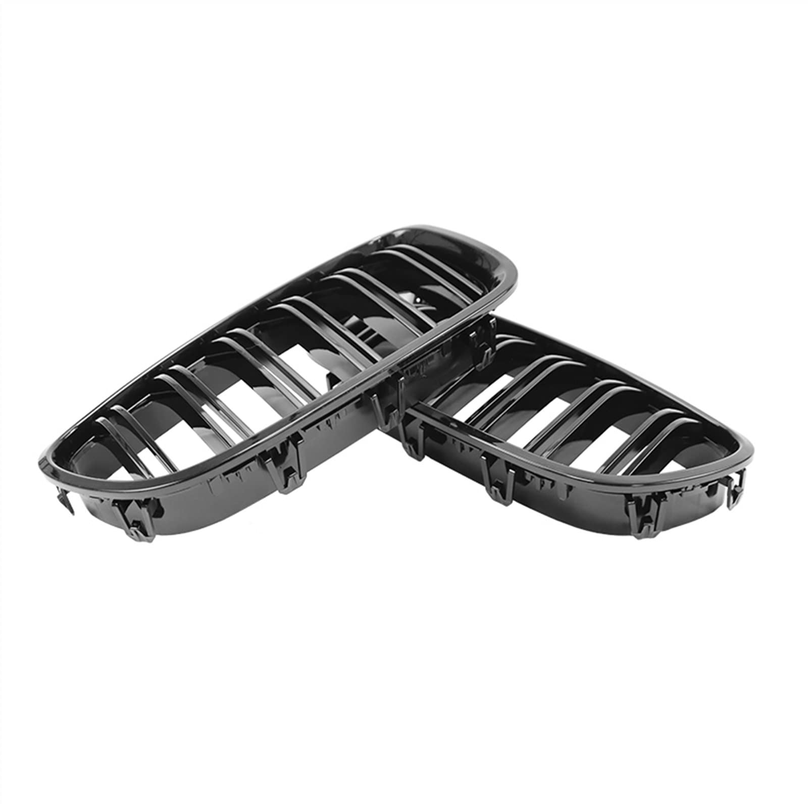 CHEVVY Auto Griglia Anteriore Rene da Corsa Griglia per BMW Serie 5 F10 F11 F18 520 523 525 520d 530d 540i Nero Lucido 2010-2017 Accessori
