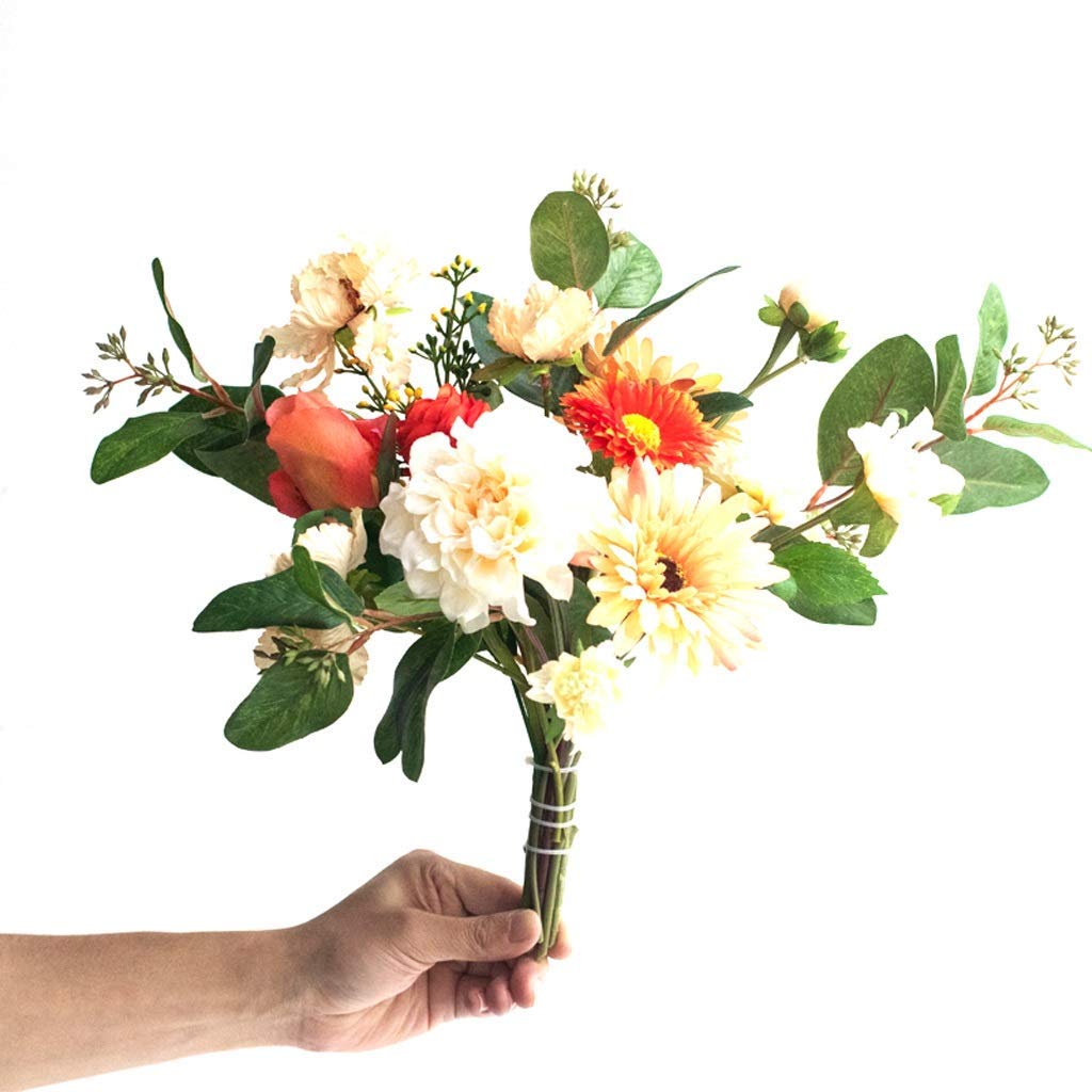 XDLEDMKIZ Artificial Flowers Nordic Style Simulation Bouquet Creative Living Room Table Decoration Wedding Decoration Fake Flowers,B