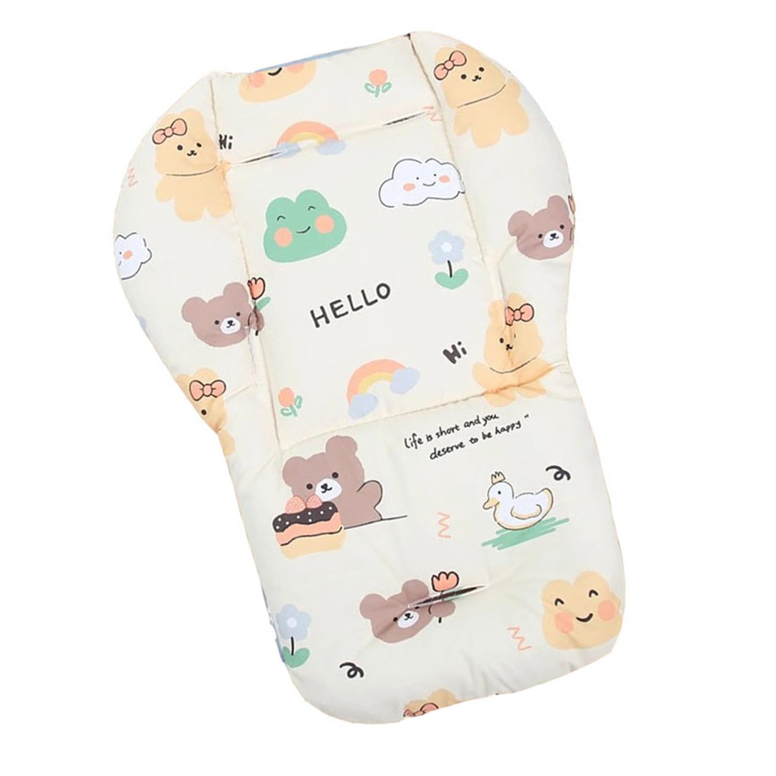 Tsophreniq Frog Bear Beige Mat Children Boosters Seats Cushions Portable Baby Seat Cushions Increased Dining Chair Pad Toddler Highchair Kids Seat Chair Increasing