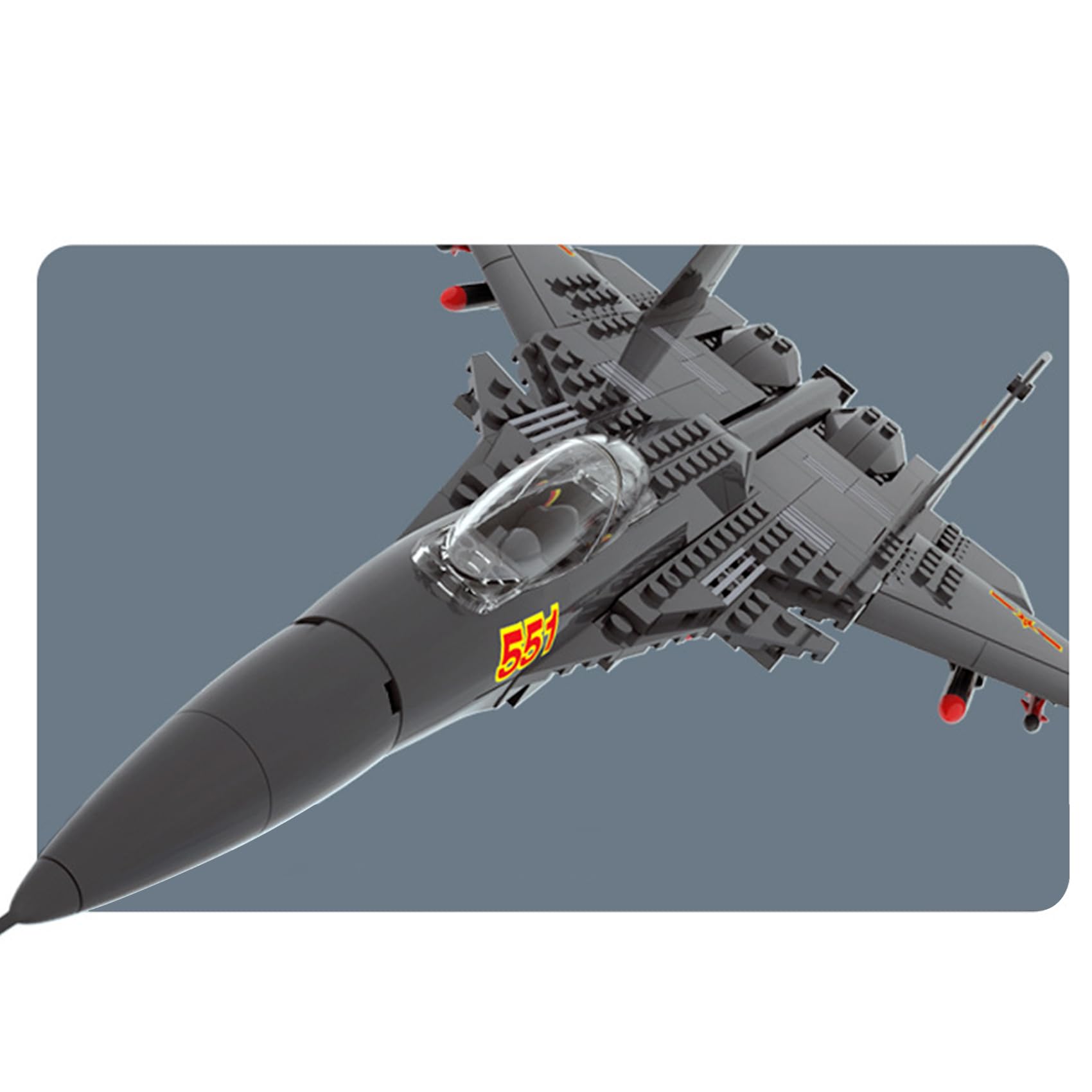 Oichy Airborne Aircraft Building Toys STEM Air Force Plane Building Block Models Educational Brick Sets for Children Teens Adults (285pcs) - Image 3