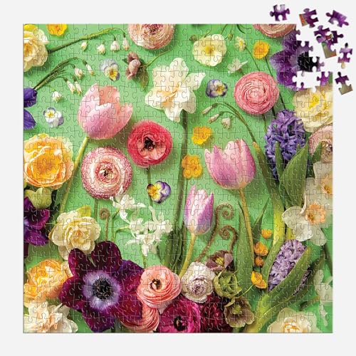 Galison - Springtime Petals Rompecabezas de 500 Piezas para Adultos | Fotografía por Julie Seabrook Ream, Flores Coloridas, Primavera, Desafiante, Papel Reciclado, Sin Polvo, Tamaño Terminado 20" x 20" miniatura 3