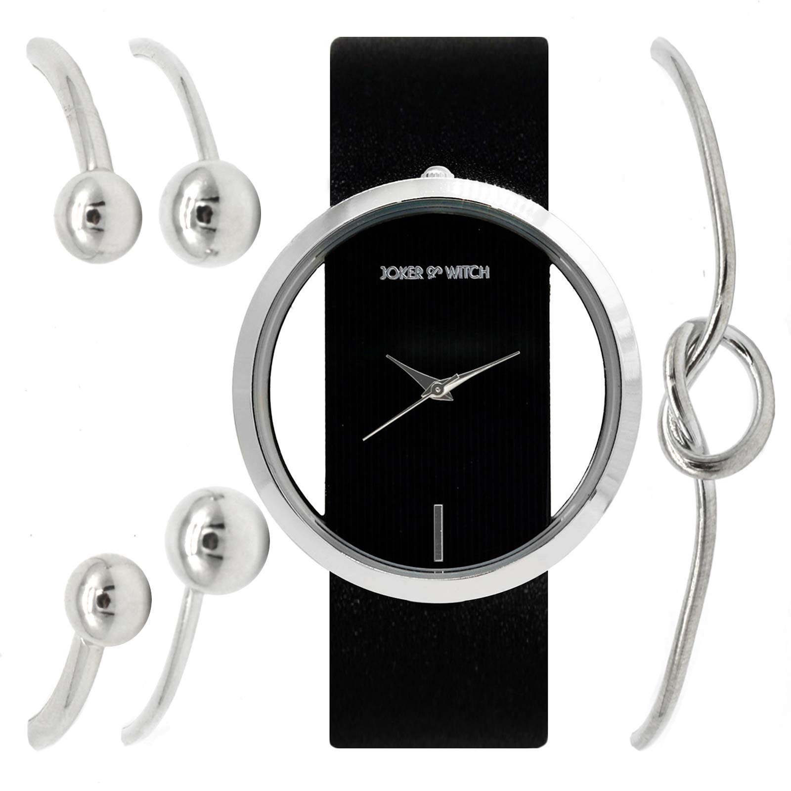 Joker & Witch Polyurethane Ofilia Black Dial Analog Watch Bracelet Gift Set For Women, Black Band (B07XBTGG5C) Amazon Price History, Amazon Price Tracker