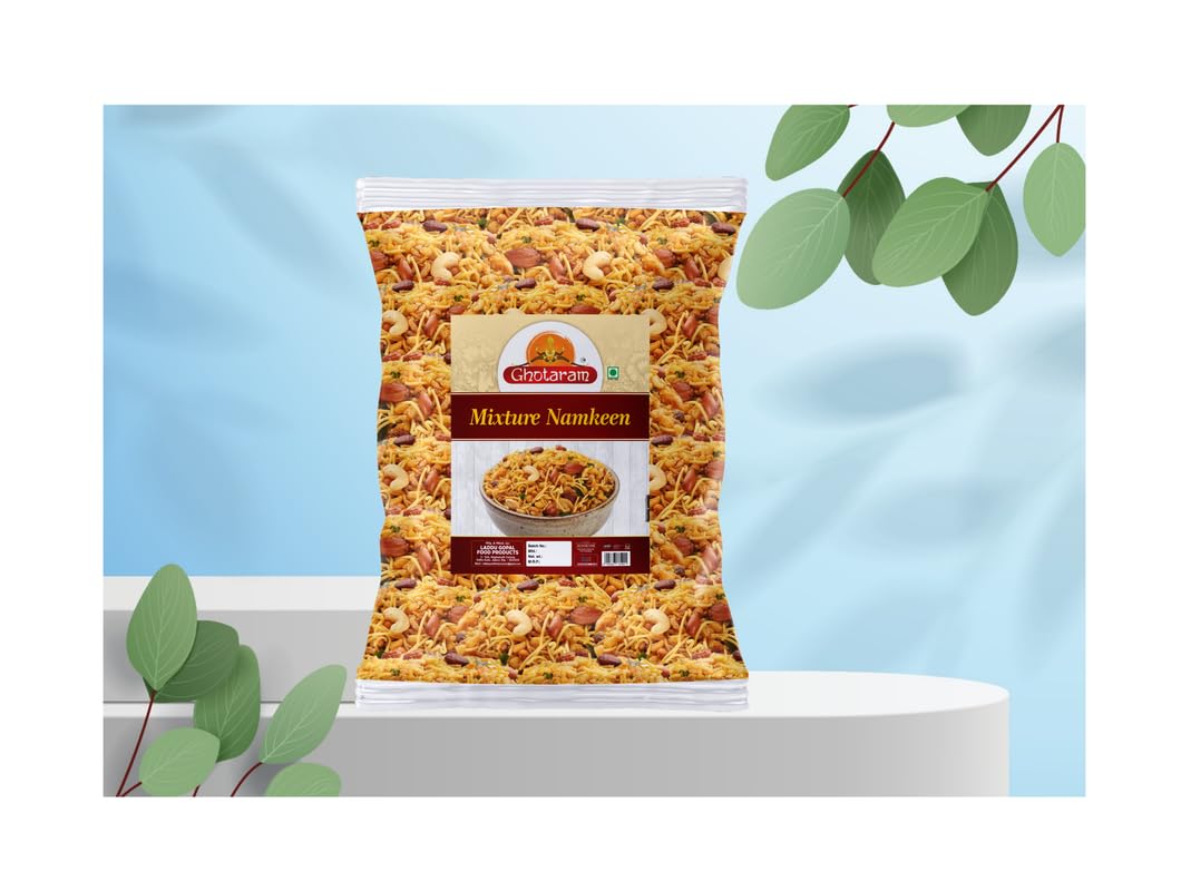 Ghotaram Gujarati Mix | Gujarati Namkeen | Spicy & Sweet in Flavour | Natural Flavouring Agent | Tea- Time Munchies to Spend Time with Family | Ready to eat Occasion Festival Namkeen-300g*1Pack 4