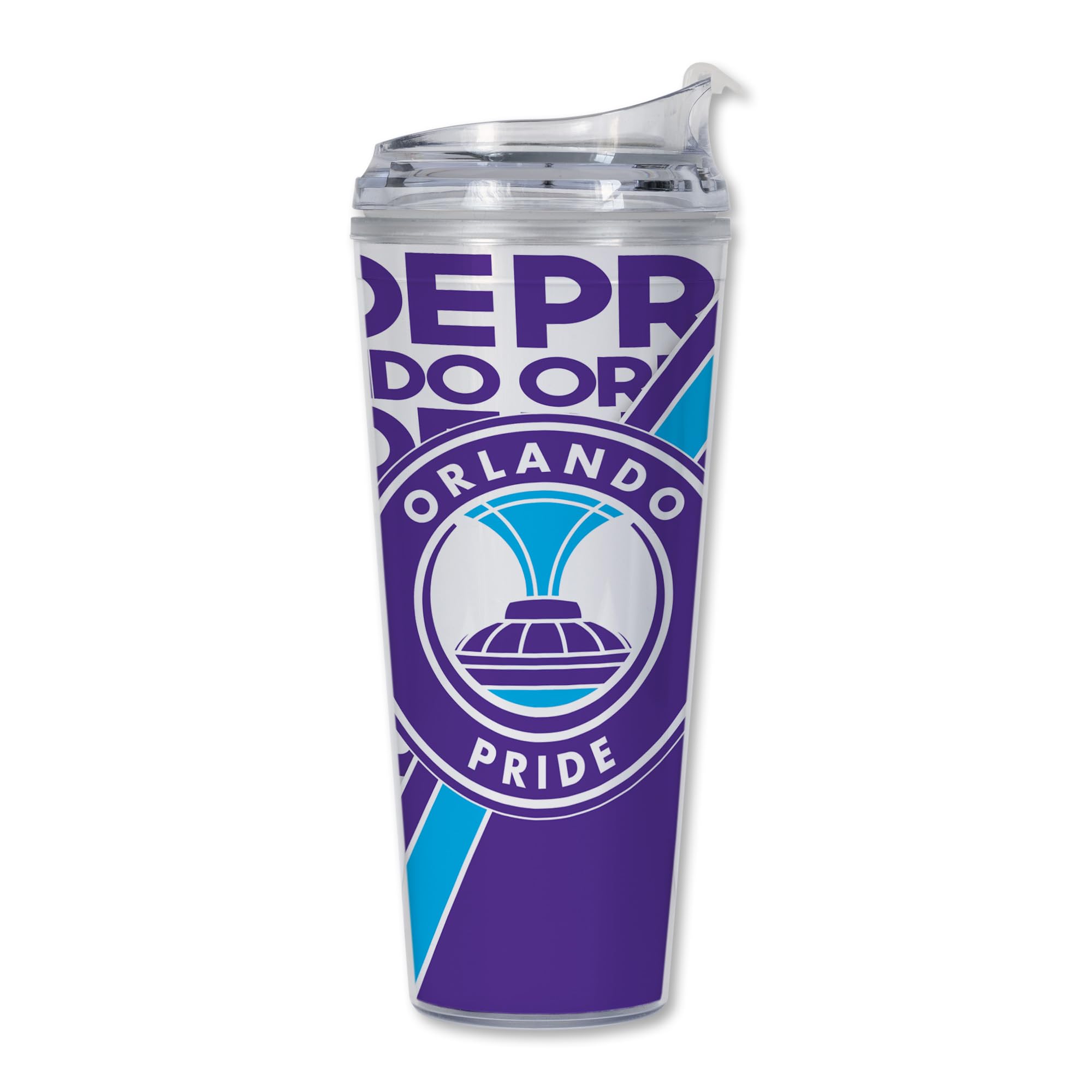 Gobelet Orlando Pride Rico Industries de 710 ml en acrylique à double paroi avec paille