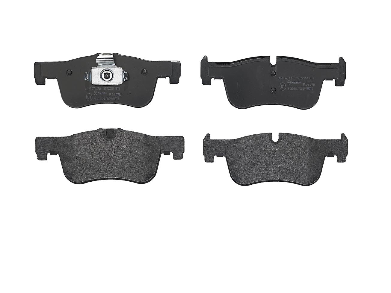 Brembo P 06 078 - Pastiglia Freno - Anteriore & A 00 473 - Indicatore di Usura - Anteriore e Posteriore
