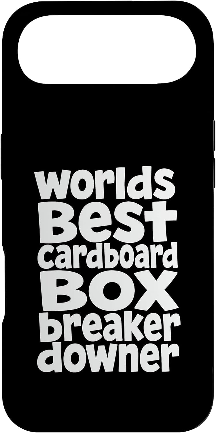 Worlds Best Cardboard Box Breaker Downer T Case for iPhone Air