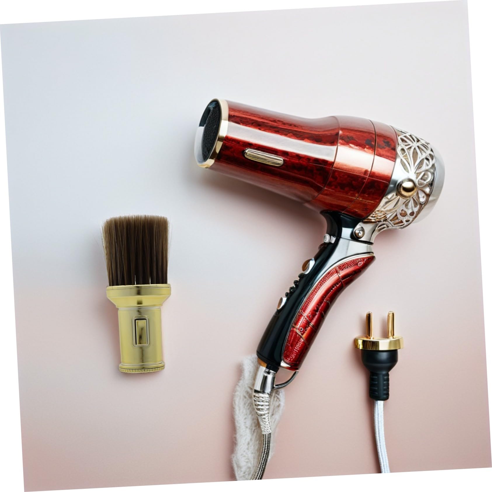 8 Stck. Neck Duster Haarbürste mit Kunststoffgriff Abnehmbare Friseurbürste für Haar und Gesichtsreinigung Vielseitiges Styling und Reinigungswerkzeug für Profi und