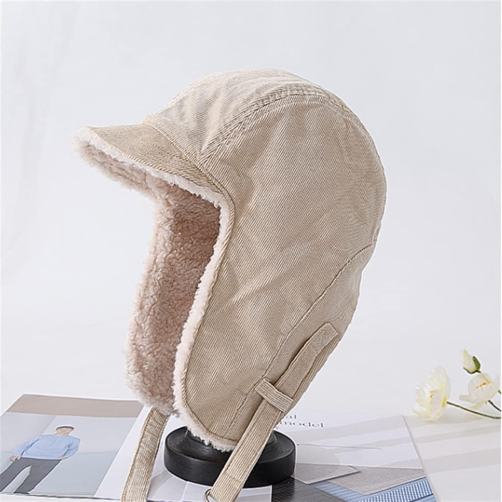 Thunderbolt Cap Female Winter Thickening Cycling Ear Protection Fleece Plush Warm Hat