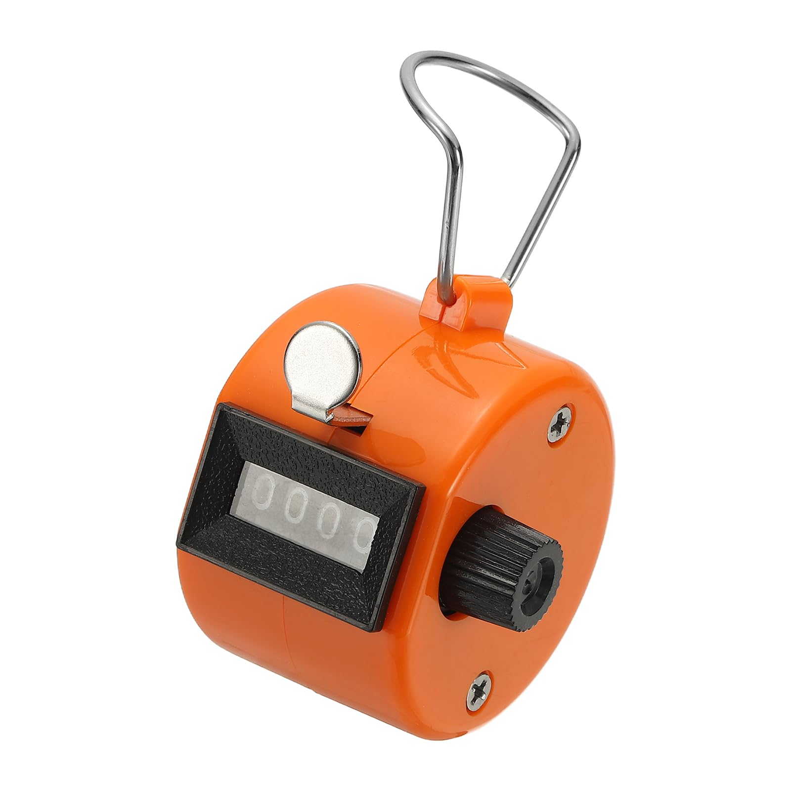 YELARXI Pitch Counter Clicker, 4-Digit Number Clicker for Counting Mechanical Hand Tally Counter - Fitting for (Golf - Fishing - Coaching - Knitting - Sports Events) 3 Pcs & Orange — image 1