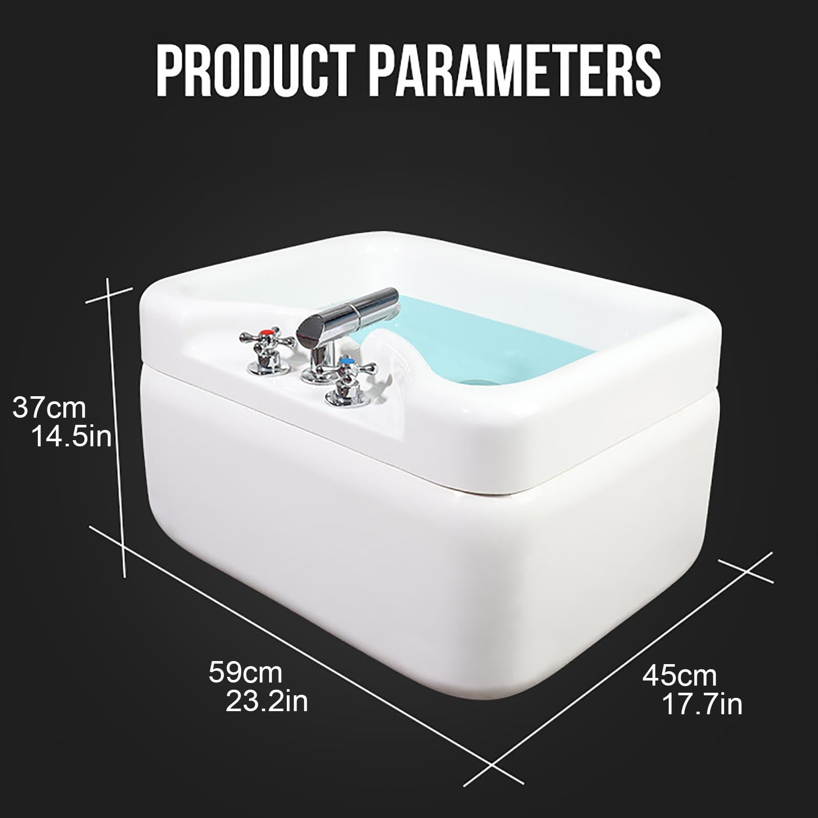 Cuenco de SPA para baño de pies Grandes Tina de baño de pies Masajeador Aliviar el Estrés de Los Pie para Pedicura Desintoxicación y Masaje Tienda de Masajes Salón de Belleza Familia.