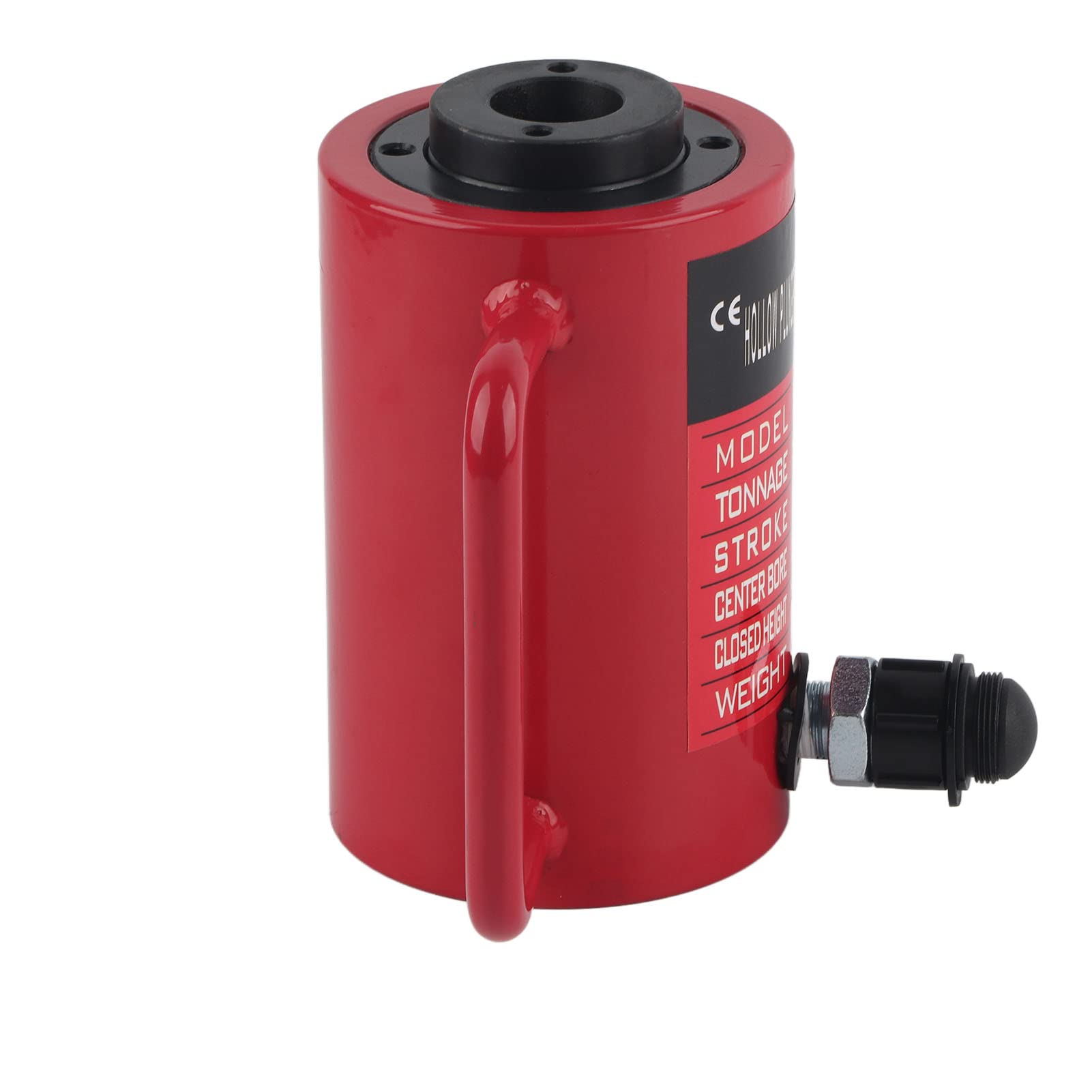 Cilindro di Sollevamento Idraulico, Strumento Industriale a Foro Vuoto Ultra Sottile Separato RCH-2050, Realizzato in Acciaio 45#, Corrosione e Ruggine, Adatto per Energia,