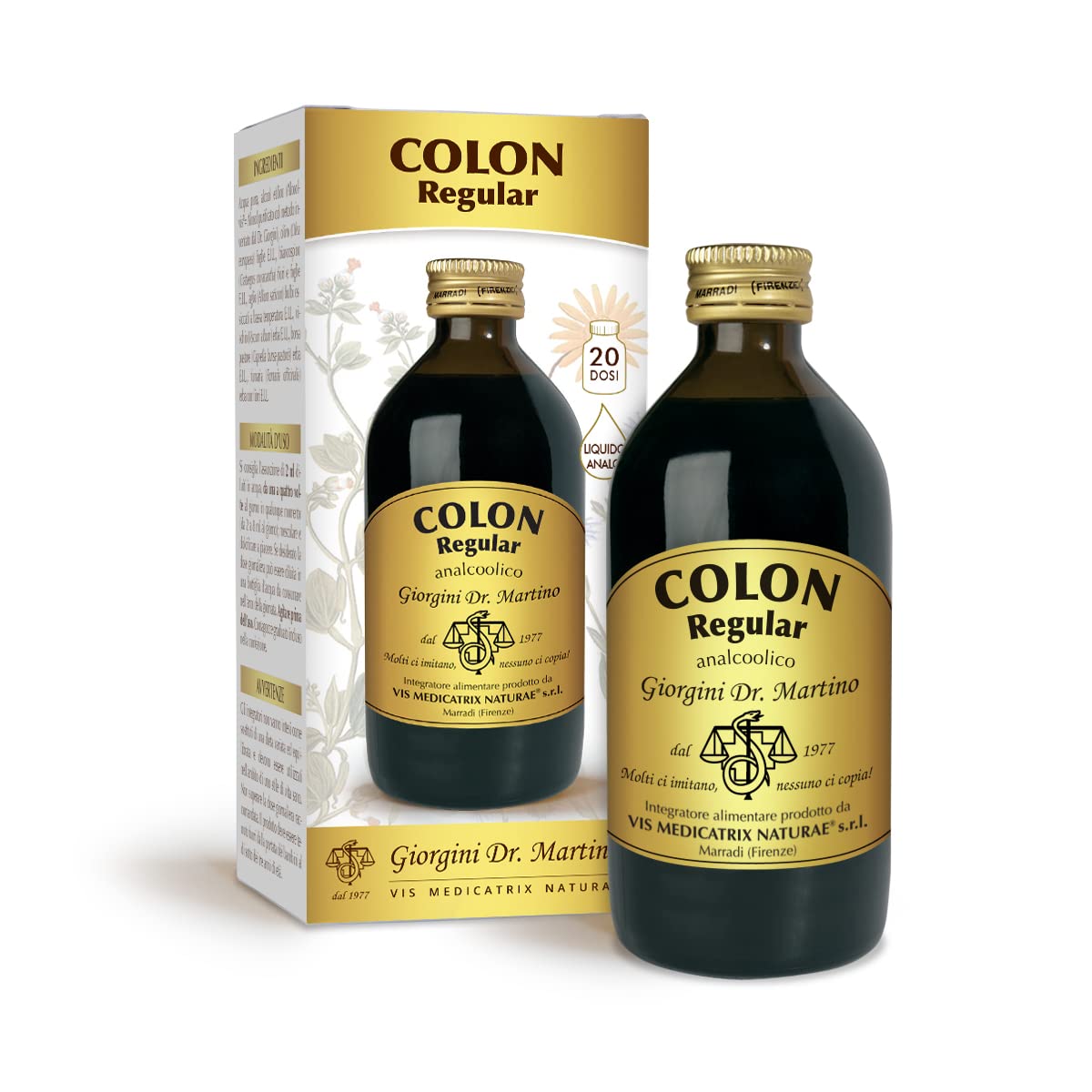 Dr Giorgini integratori alimentari, Colon Regular Liquido Analcolico 500ml