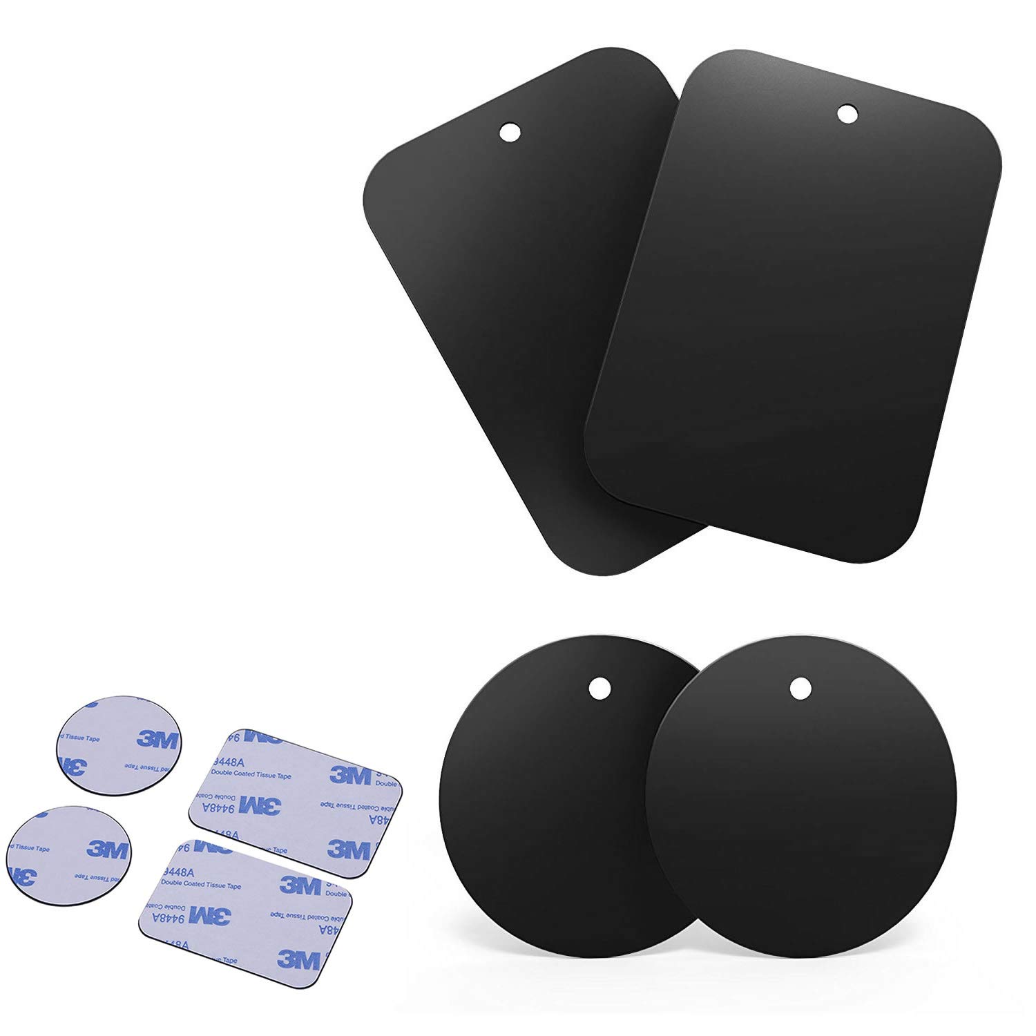Metal Plates for Magnetic Mount Pack of Universal Replacement 3M Adhesive  Plates for All Phone Magnetic In Car Holder Cradle Includes x Large