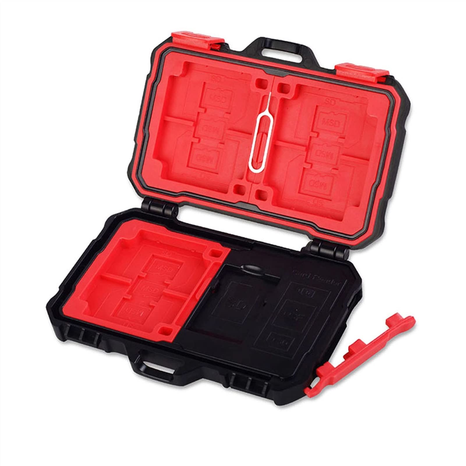 Slots SD MSD Memory Card Case Holder Portable USB 3.0 Memory Card Reader Case Holder for CF TF SD Card Storage Box Protector Hold 19pcs Memory Card Cases Black Memory Card Case Water-Resistant Anti-Sh