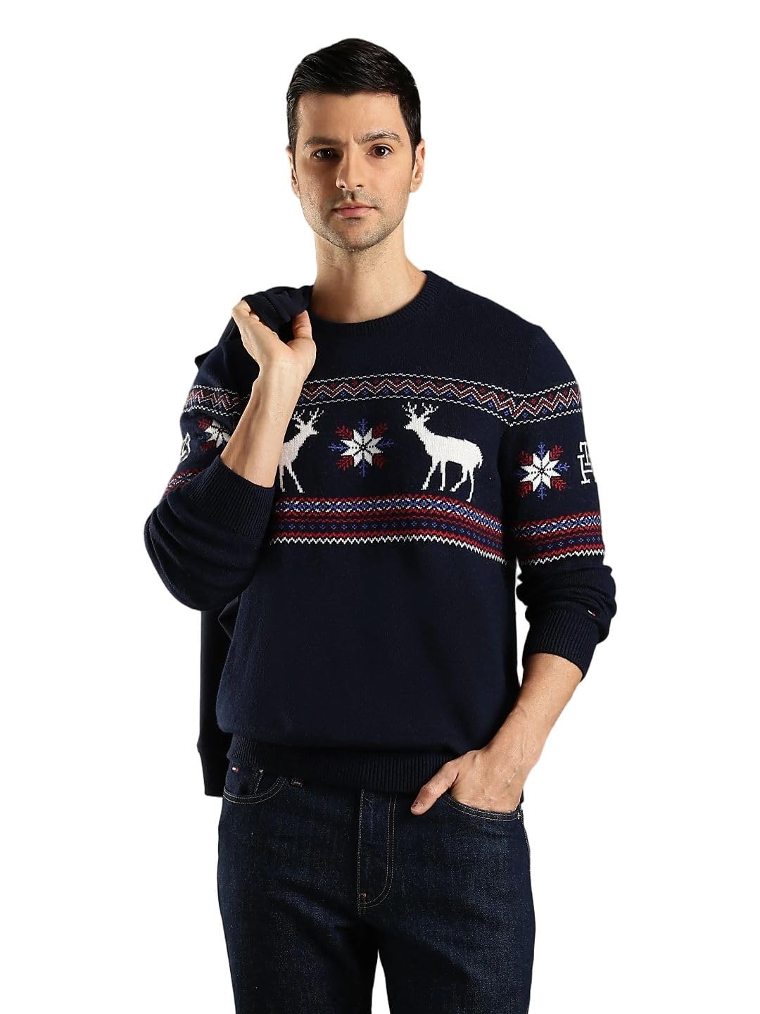 tommy hilfiger Regular fit Cotton Crew Neck Pullover-picture-54