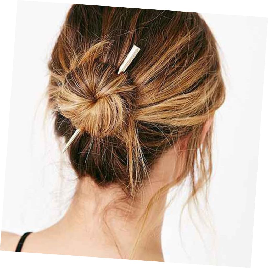Haarstäbe Aus Legierung 2 Stück Haarstäbe Haarnadel Für Frauen Vintage-stil Haarstäbchen Für Dutts Chignon Golden/silber