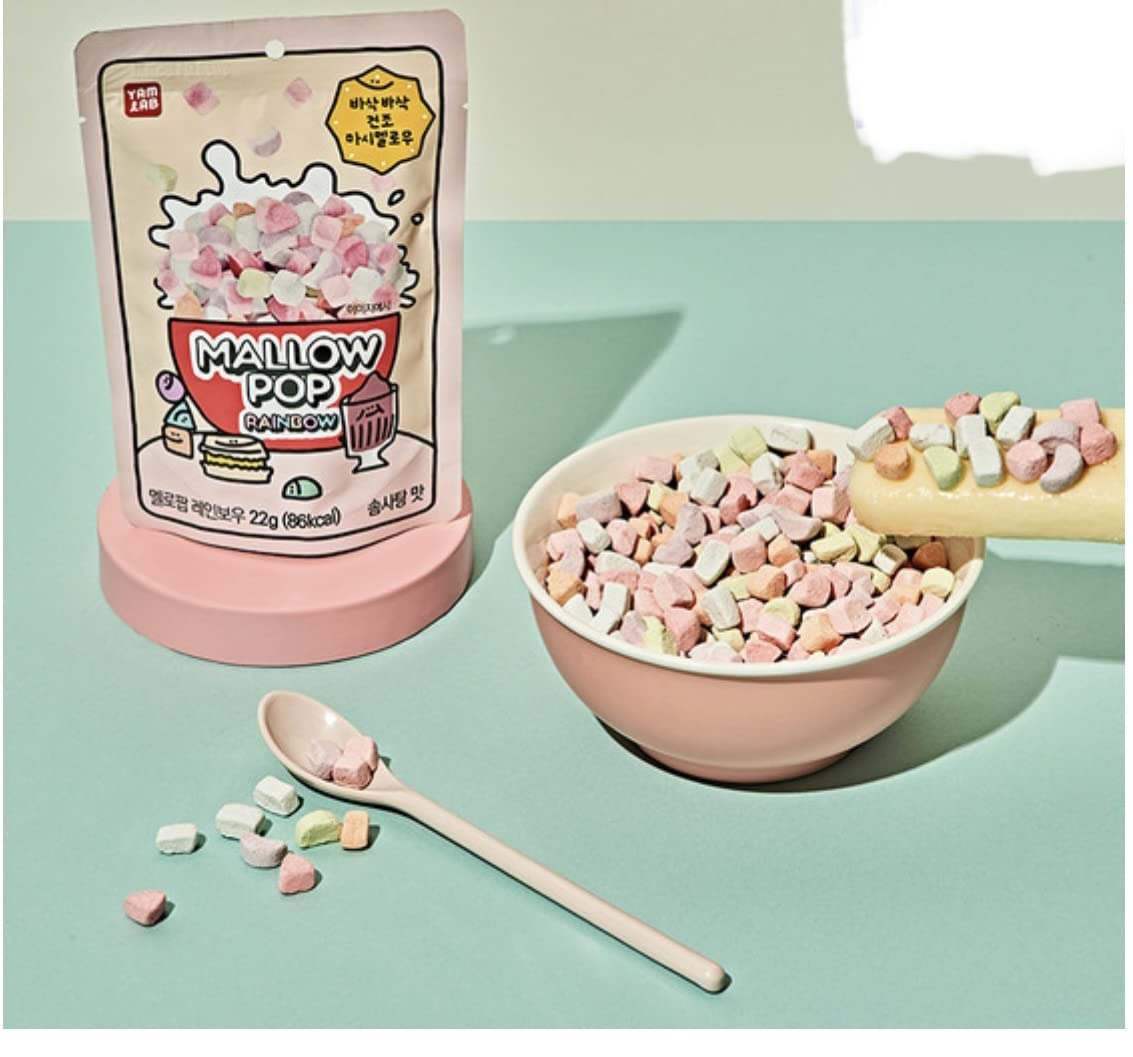 Amazon.co.jp: MALLOW POP マロウポップ レインボー 乾燥マシュマロ