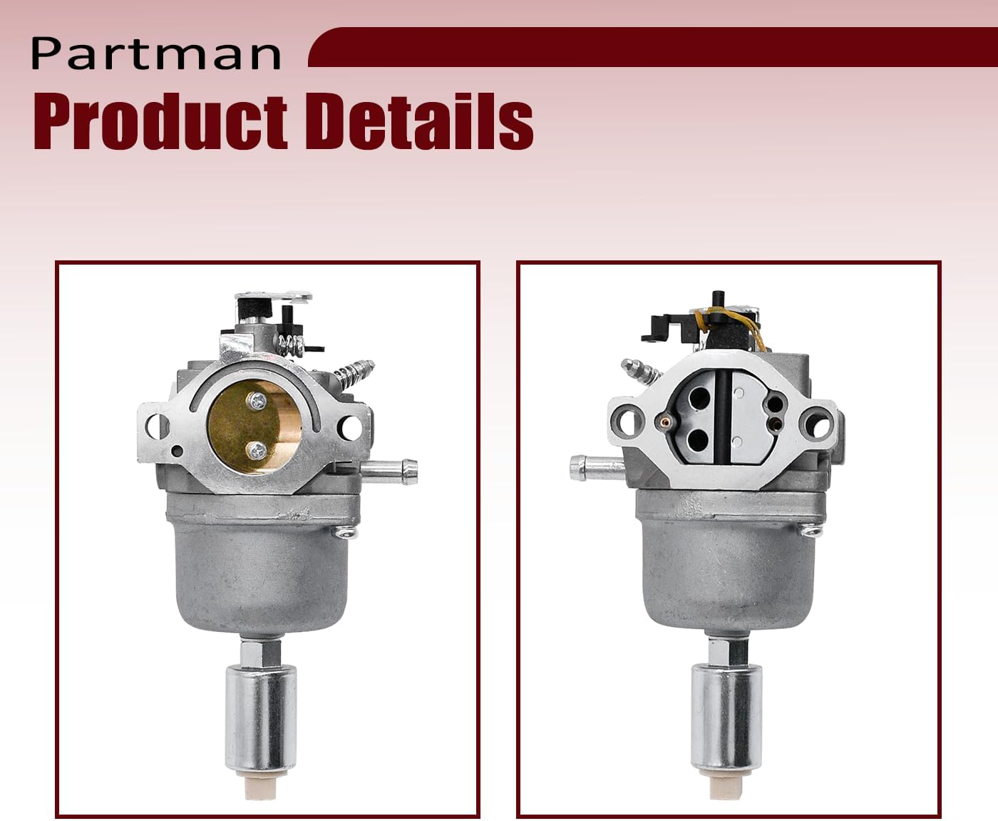 Partman carburetor Fit for Craftsman T100 CMXGRAM201302 11.5HP 344CC engine 590400 796078 591731 796109 594593 with air filter