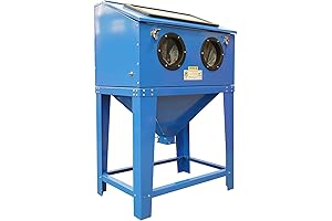90-Gallon Sandblasting Cabinet with Enhanced Visibility and Precision