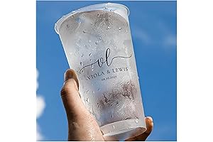 Personalized Monogram Frosted Cups for the Perfect Wedding Toast