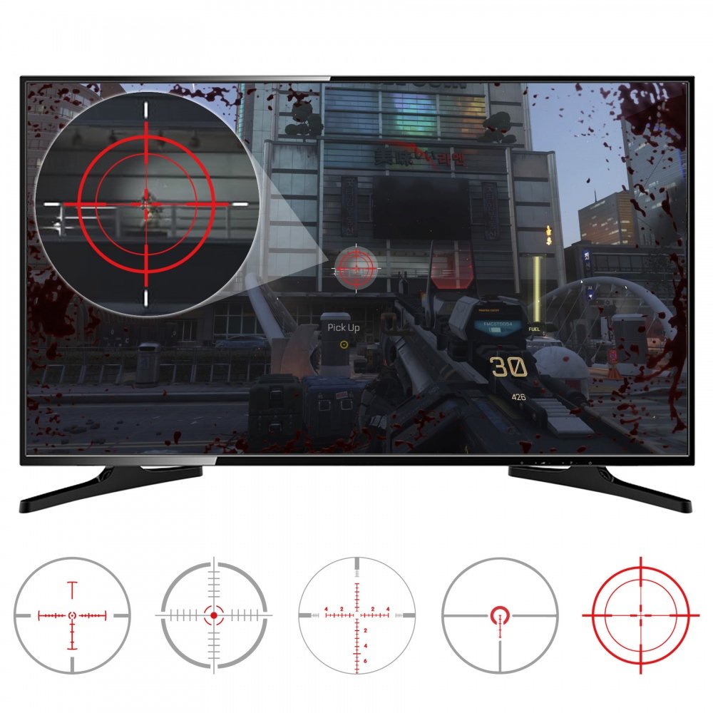 Buy FastScope No Scope TV Decal for FPS Games on Xbox One Xbox 360 PS4 PS3  WiiU Wii PC (10 pcs in 2 Size 5 Designs) Online at desertcartBahamas