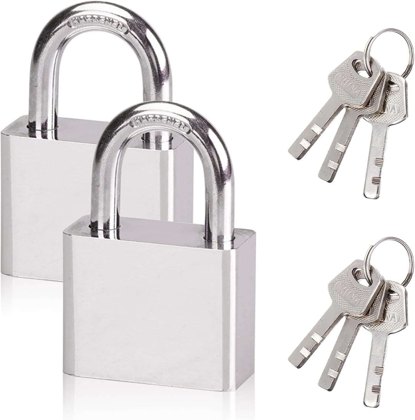 Padlocks with Keys, 30mm Small Suitcase Locks Luggage Lock with Keys