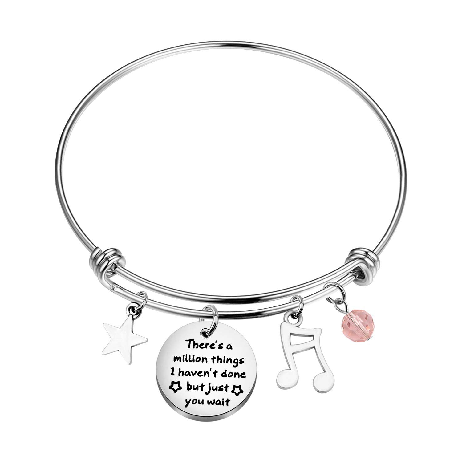 PLITI Hamilton Gifts Musical Broadway Musical Gift There's A Million Things I Haven't Done But Just You Wait Hamilton Quote Jewelry Alexander Hamilton Gift Inspirational Gift